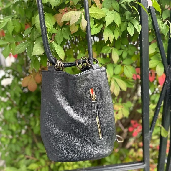 BOOZIE AND CO. Ménage bag Elegant Black Leather Shoulder Bag - Picture 12 of 12